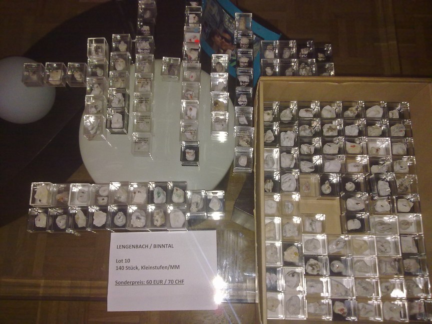 Minerals' Box purchased in Binntal. Binn, Upper Valais, Switzerland